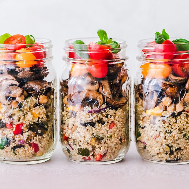 Meal prep jars