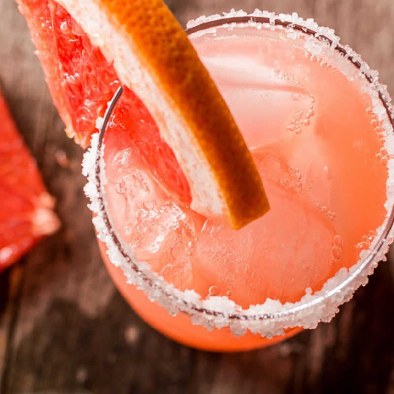 Salty dog grapefruit cocktail