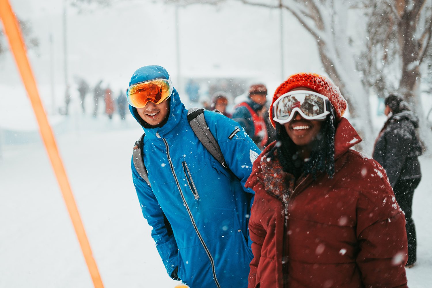 skiing snowboarding goggles gear
