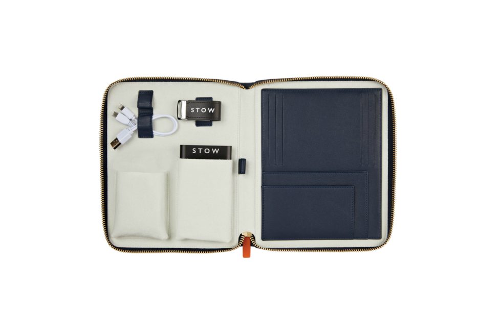 best tech accessory travel organizers stow first class leather case