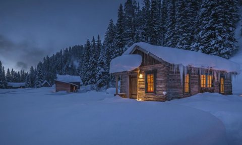 best cabin rentals for winter hero image dunton hot springs