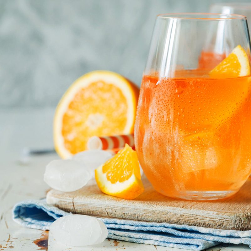 Aperol spritz cocktail orange