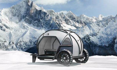 bm the north face futurelight camper trailer concept bmw and collab 1