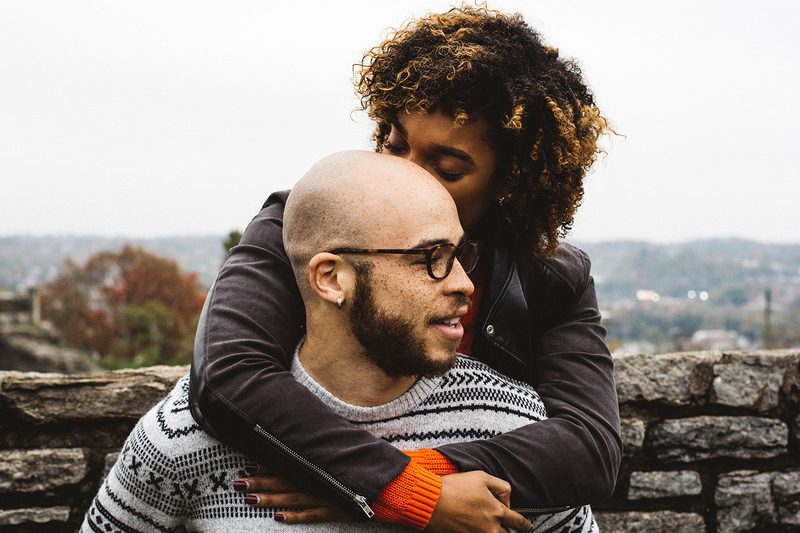 couple relationship hugging