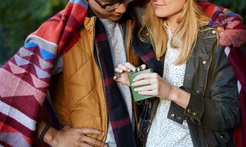 flask cocktails cocktail hiking camping couple