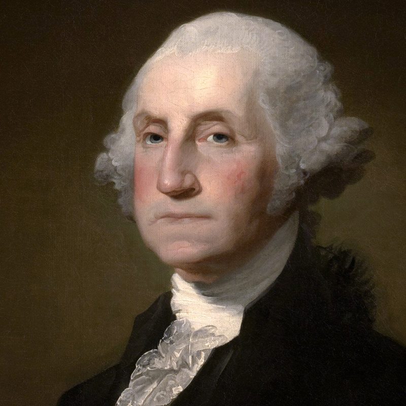 Portrait of George Washington.