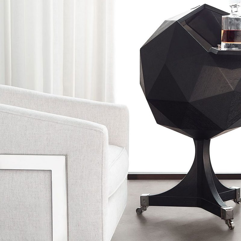 Polyhedron Bar Cart