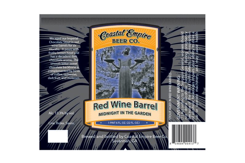 Red Wine Barrel Midnight in the Garden Coastal Empire Beer Company