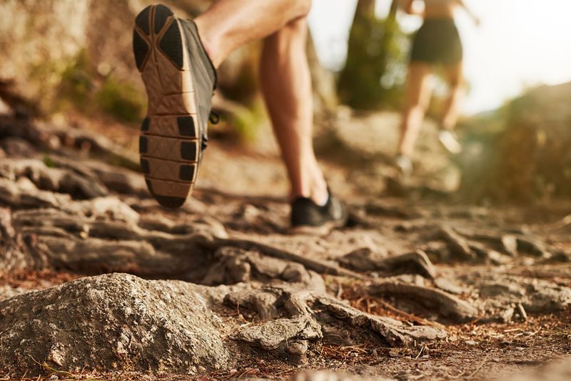 trail running heel