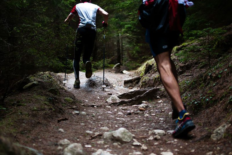 trail running shoes poles