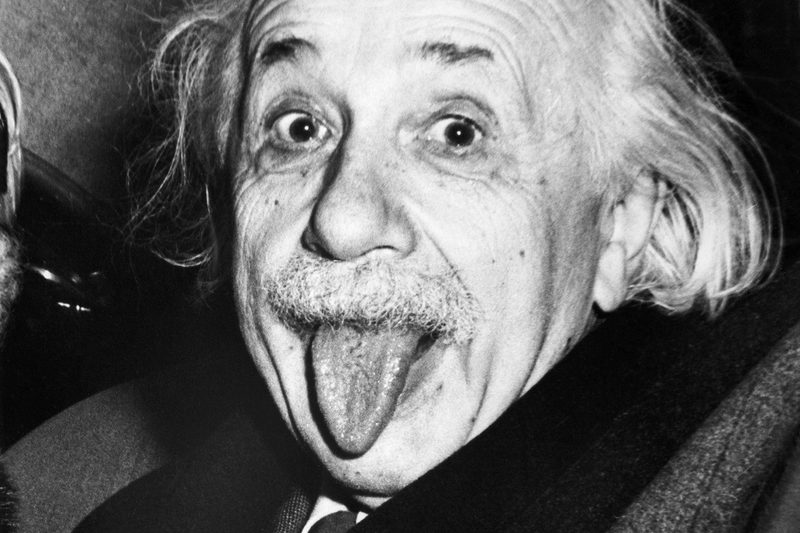 albert einstein tongue