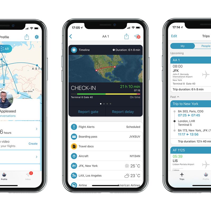 The features of App in the Air.