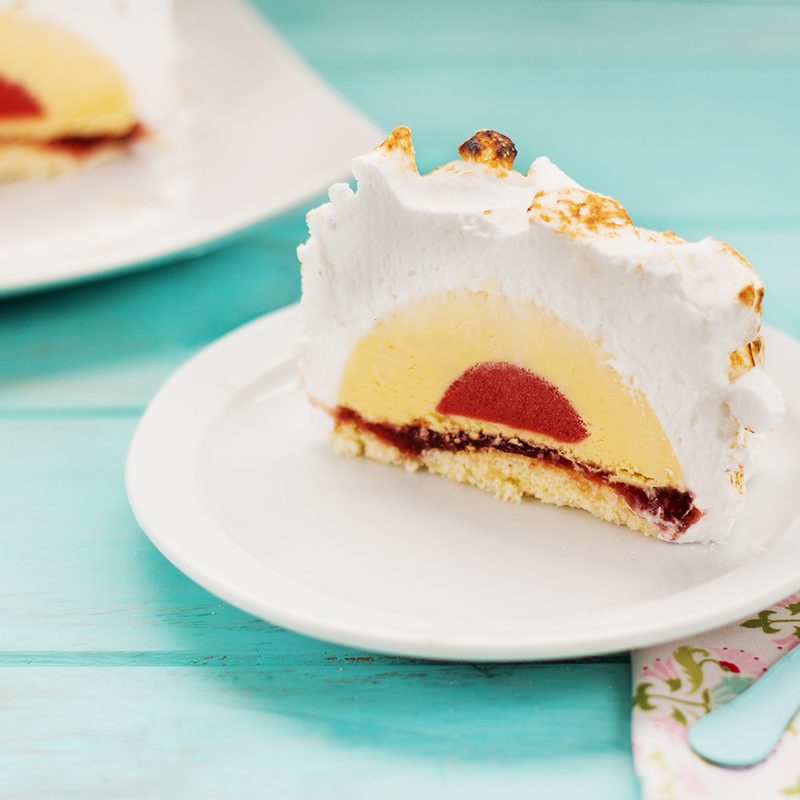 Baked Alaska dessert