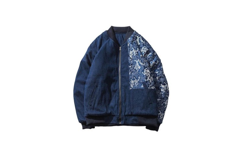 Dynasty Clothing Neo Imperial Navy Quilted Jacket