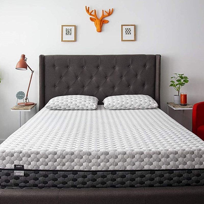 The Layla memory foam mattress in a bedroom.