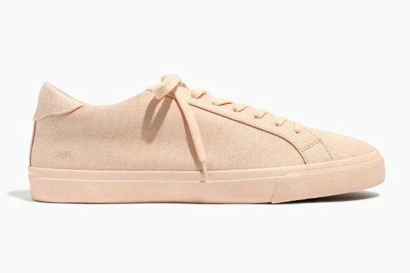 madewell sidewalk sneaker collection sneakers peach