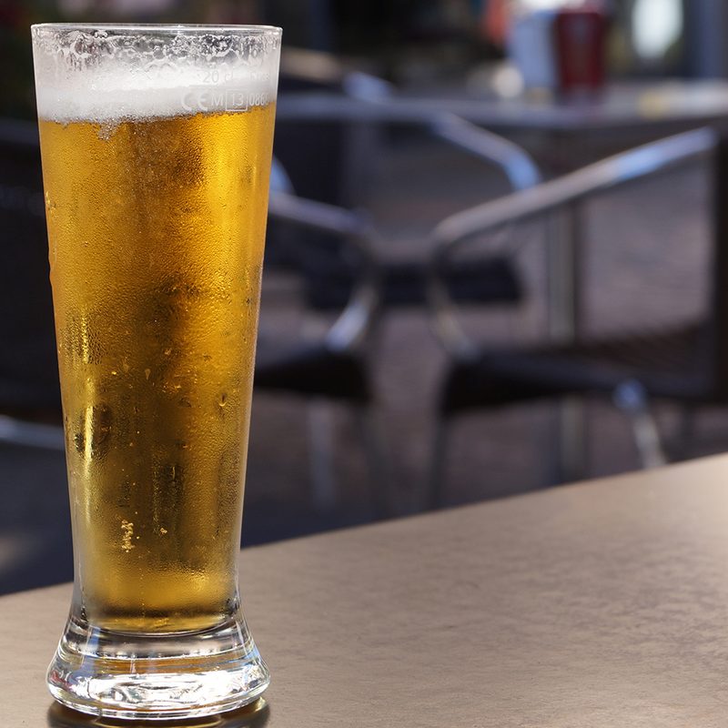 Pilsner beer glass