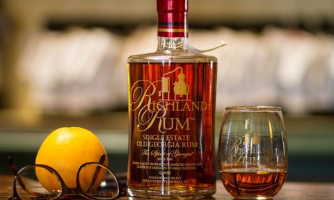 Richland Single Estate Old South Georgia Rum Bottle Glass