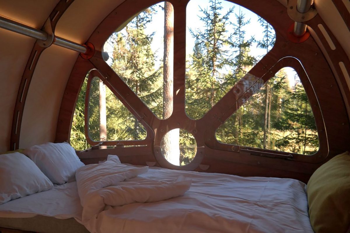 tree tents fuselage