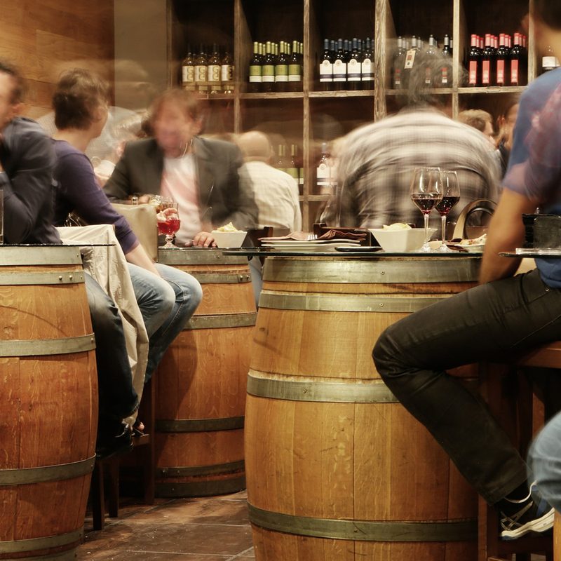 used wine whiskey barrel table