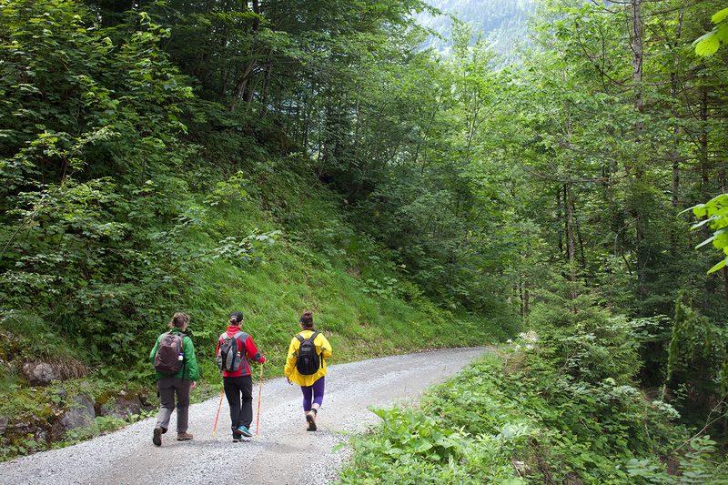Austria Alps Vorarlberg hikers
