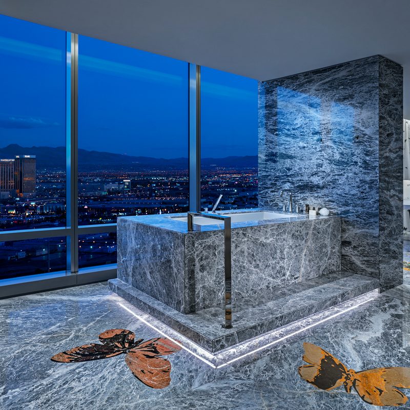 this 100000 a night vegas hotel suite is the worlds most expensive empathy designed by damien hirst bathroom