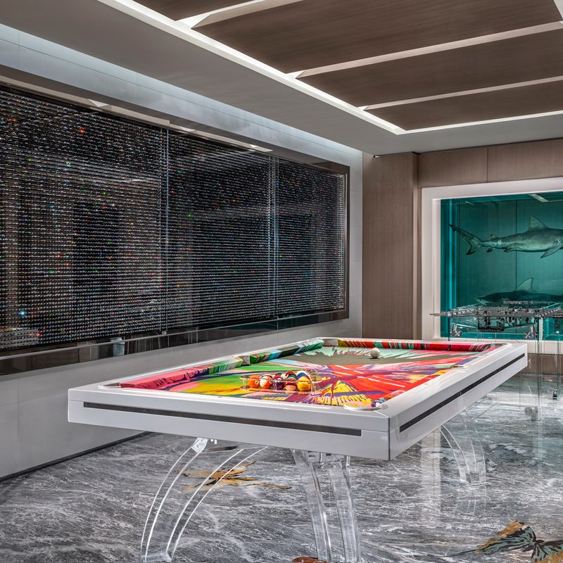 this 100000 a night vegas hotel suite is the worlds most expensive empathy designed by damien hirst game room
