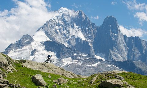 Mountain biking the Alps France