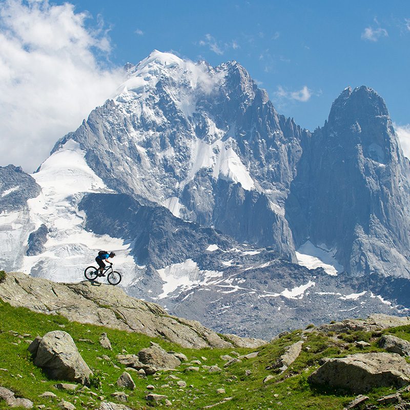 Mountain biking the Alps France