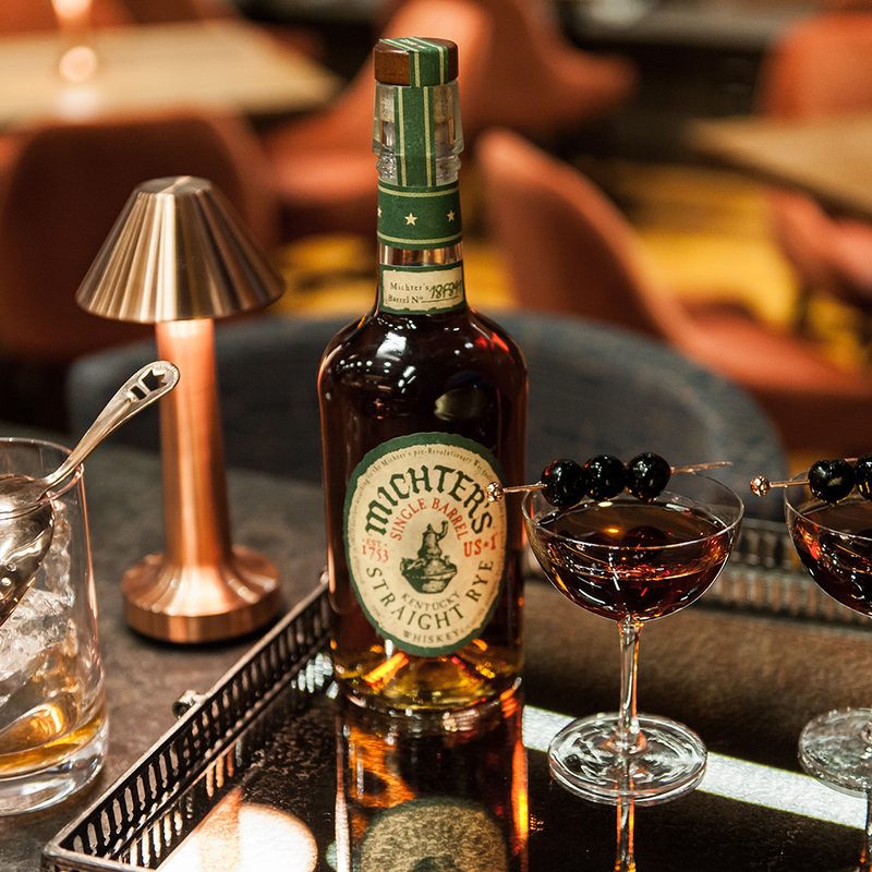 The Bar at Fort Nelson Michter’s Distillery Rye Manhattan