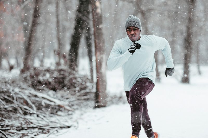 cold running snow