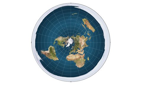 flat earth map