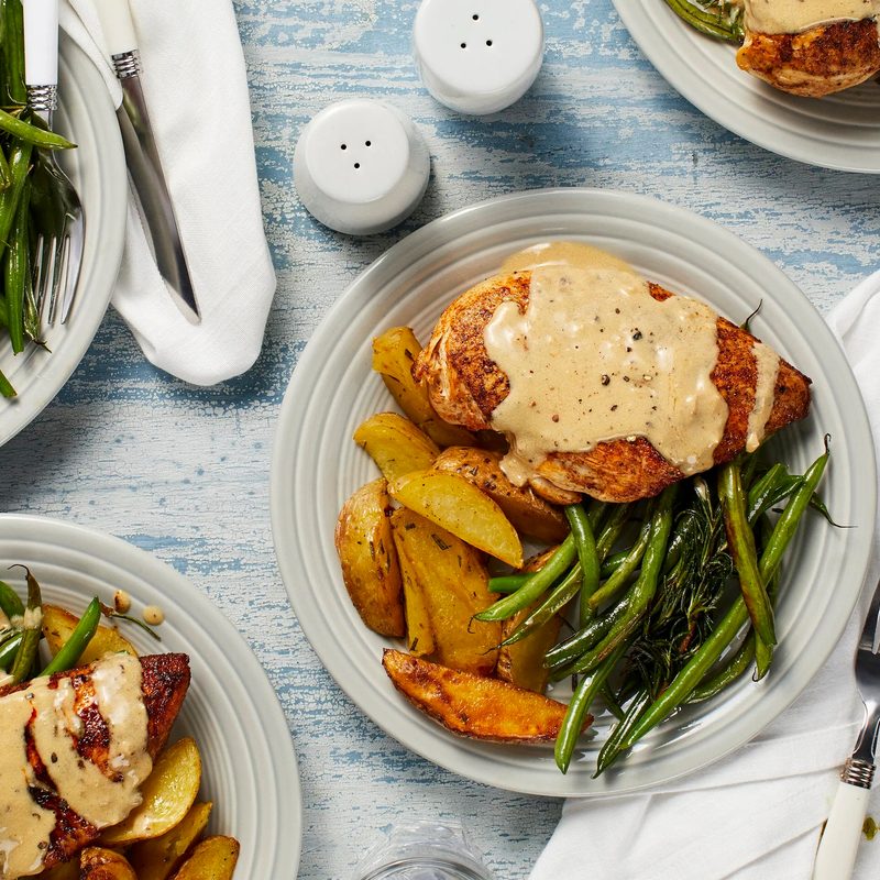 hellofresh meal kit delivery review lemon peppercorn chicken