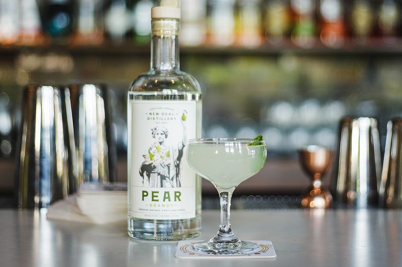 new deal pear brandy sidecar cocktail