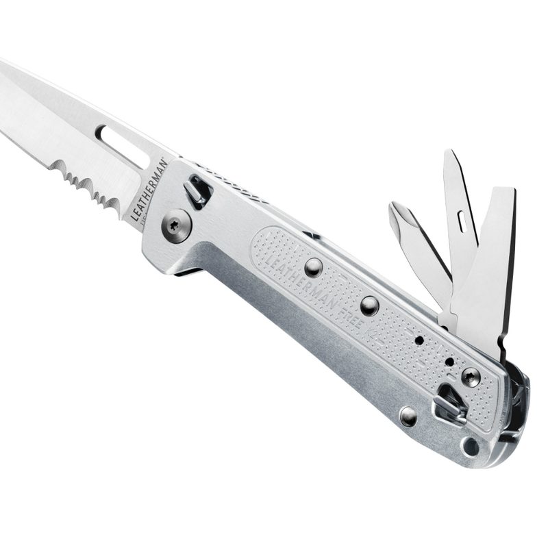 leatherman free collection multitools p26 k2x silver beauty