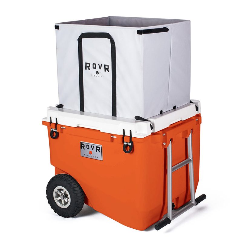 An orange RovR RollR 80 on a white background.