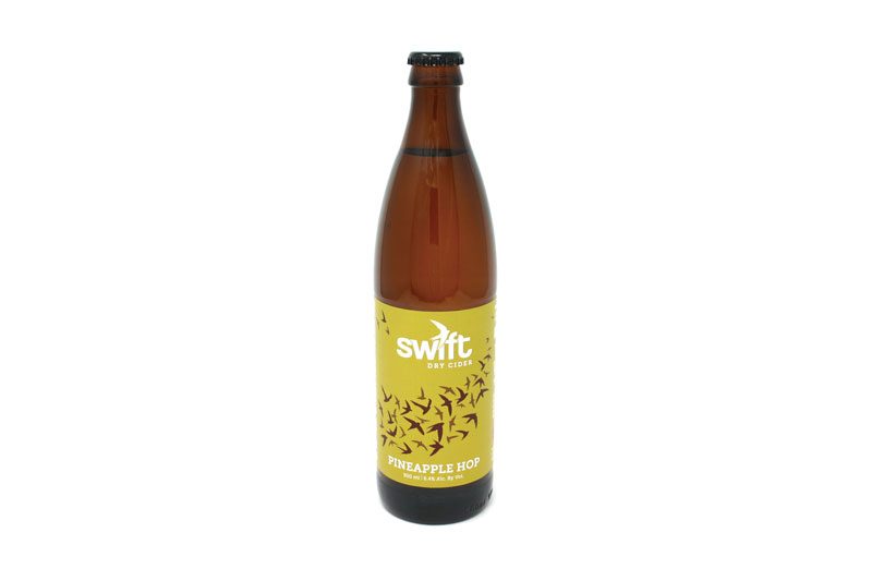 Swift Cider Pineapple Hop on a white background.
