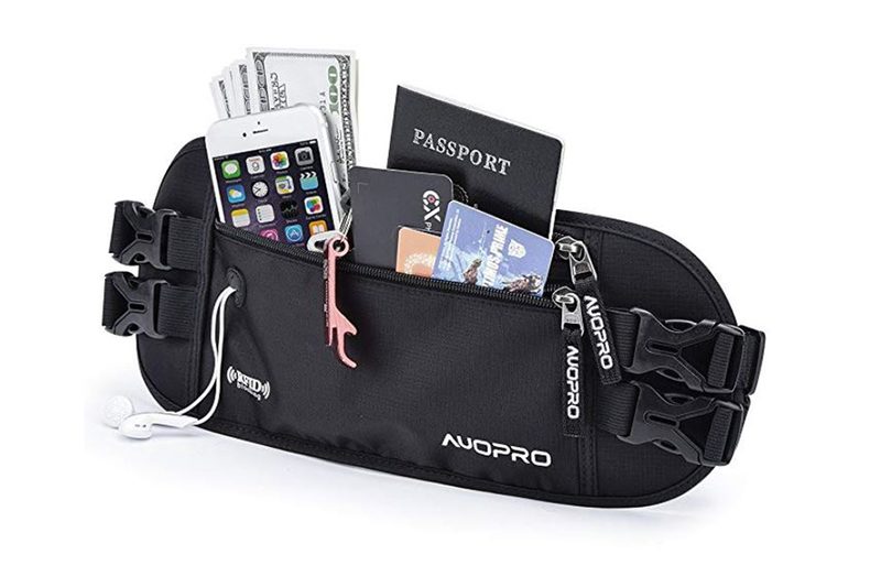 Auopro Hidden Money Belt and Passport Holder
