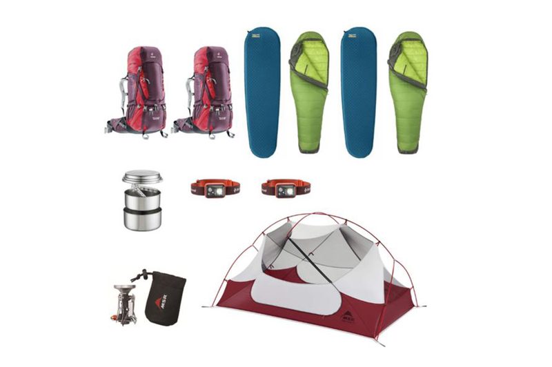 Coozie Outdoors Backpacking Set for Two