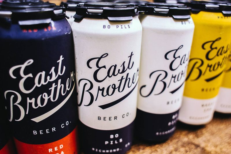 East Brother Beer Company cans