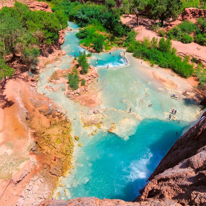 Swimming holes, Havasu falls, Grand Canyon, Arizona