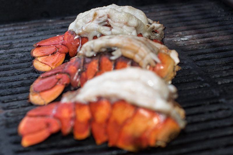 Lobster on a grill