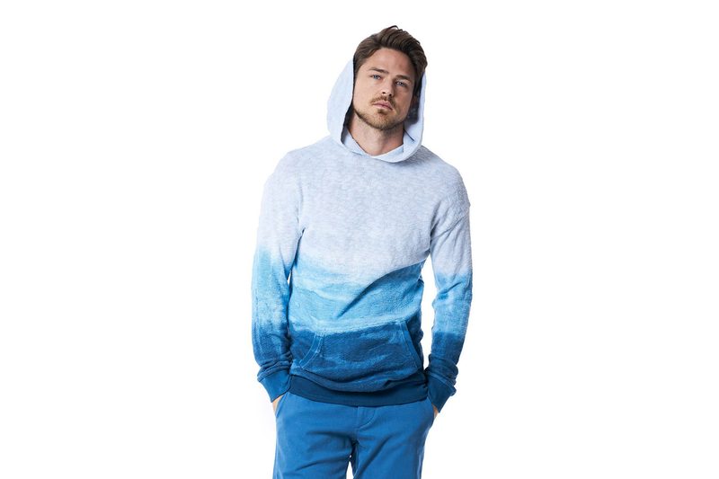 Mitchell Evan Palm Drop Shoulder Hoodie