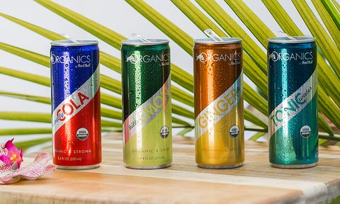 red bull organics soda launch