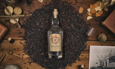 midwestern dry ginj rieger co kansas city reigers gin top down