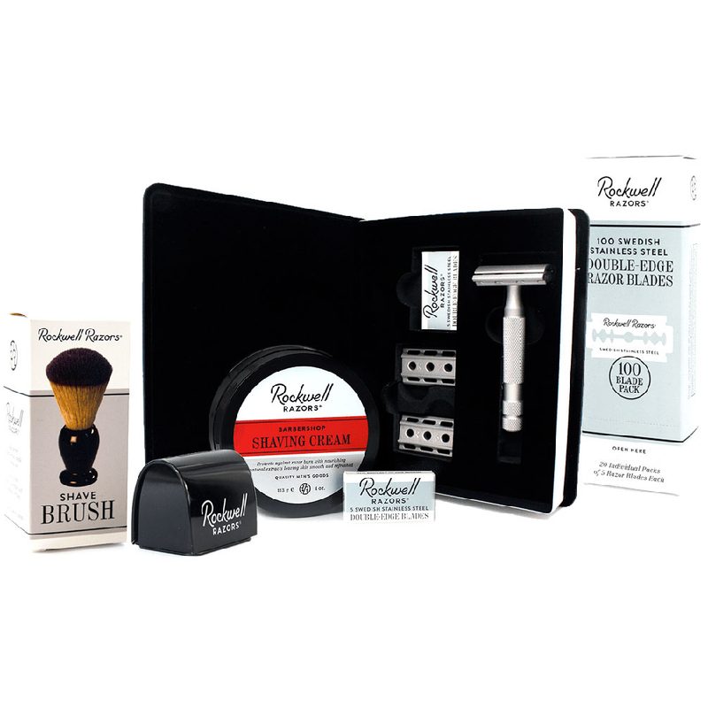 Rockwell 6S Shave Kit on a white backdrop.