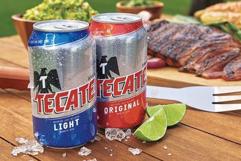 tecate beer cans
