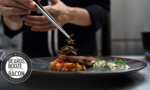 beards booze bacon justin cucci eating bugs episode the manual podcast getty image
