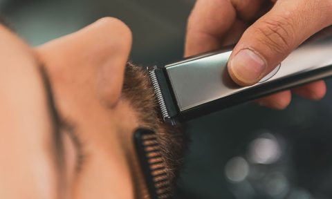 Trimming a mustache