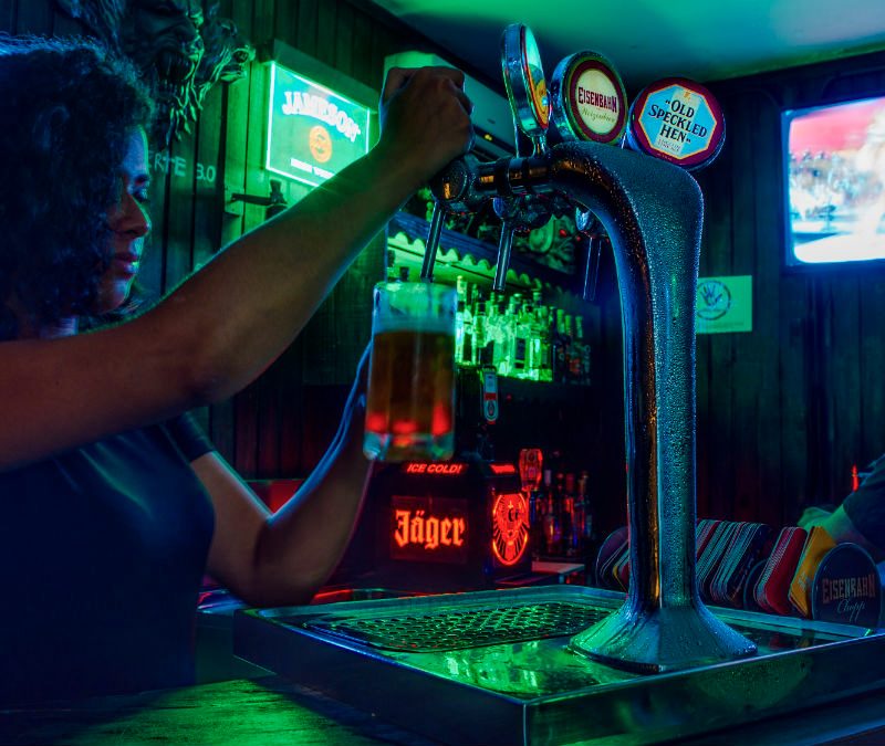 dive bar beer tap